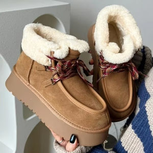 Pantuflas Uggs de Invierno y Primavera con Suela Gruesa para Interiores, para Parejas, Cómodas y Cálidas para Damas, Suaves - Product Image 5