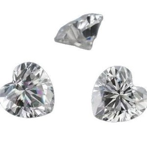 Moissanite Heart-Shaped Loose Stone Super White D Grade Ex Cut For Jewelry Making - Product Image 5