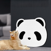 Griffoir mural pour chat en forme de panda, adapté aux chatons, lot de griffoirs muraux pour chat