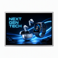 Pantalla Digital Publicitaria LCD IPS de 75 Pulgadas, Montada en Pared, 4K Ultra HD, Vidrio Templado, CMS Integrado, RDM Basado en la Nube