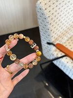 Bracelet en cristal naturel Sinyore - Citrine / Quartz jaune tour