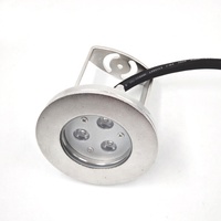 Yaokingled YK-UW101 316L Edelstahl 24V IP68 Wasserdichter Mono Weiß RGBV+ 9W LED Unterwasser-Spotstrahler 10-Grad-Strahl Fontänenbeleuchtung