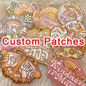 Parches de Lona Ecológicos Bordados de Diseño para Ropa, Venta al por Mayor, Accesorios Personalizados DIY, Precio de Fábrica - Product Image 4