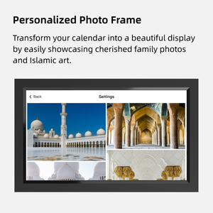 SyncGo นาฬิกาอิสลามดิจิทัลหน้าจอสัมผัสไดนามิกขนาด 15.6 นิ้ว พร้อมฟังก์ชันอะซาน รองรับ WiFi แสดงเวลาละหมาดทั่วโลก ใช้ได้กับอุปกรณ์สำนักงาน ความละเอียด 1920x1080 - Product Image 6