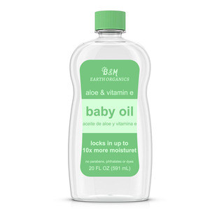 Huile pour bébé Soins de la peau professionnels 355ML Huile d'argan hydratante et lissante et huile de massage pour bébé à l'olive - Product Image 1