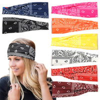 Bando olahraga Pria Wanita Amerika Eropa, sangat elastis lintas batas baru kebugaran lari bernapas Bandana