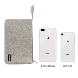 Canvas Storage Bag Minimalist Zipper Pouch Portable Organizer for Travel B2B Wholesale - Product Image 3