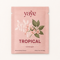 Sachets d'emballage personnalisés en papier kraft de qualité alimentaire pour thé, imprimés, résistants à l'humidité, avec fermeture éclair, pour thé aux herbes/fleurs/plats