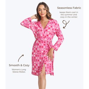 ชุดคลุมยาวสำหรับผู้หญิง ขายส่ง ผลิตจากใยไผ่ น้ำหนักเบา สไตล์กิโมโน มีกระเป๋า ใช้เป็นชุดนอนได้ - Product Image 4