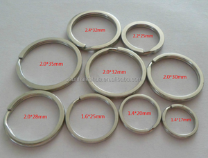 17mm - 35mm thép không gỉ 316 Móc Chìa Khóa Móc phẳng chia vòng chìa khóa - Product Image 3
