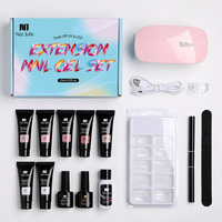 Kit d'outils et de pinceaux pour extension d'ongles en gel UV 15 ml, écologique et non toxique, vente en gros