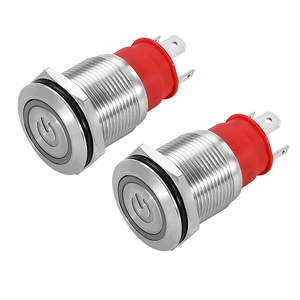 19 Mét IP67 4pin 20A nặng hiện tại Vòng chống thấm nước và điện LED ánh sáng 316L kim loại push button chuyển - Product Image 1