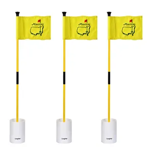 Fabrikant Glasvezel 3ft Mini Golf Flagstick Voor Achtertuin Putting Green Augusta Pin Vlag