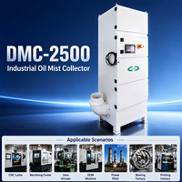 Collecteur de brume d'huile haute efficacité pour machines-outils CNC, purificateur de brume d'huile industrielle DMC-2500