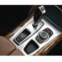 Accessoires d'intérieur de voiture pour bmw x5 x6 2008-2014 e70 e71 panneau de vitesse couvercle de bol de porte garnitures de contrôle de phare kit de cadre audio