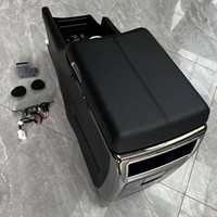 Boîte d'accoudoir de console centrale RHD pour Toyota HiAce H300 2019-2025 (entreaxe long/court) avec chargeur sans fil, double USB, 220V et porte-gobelet