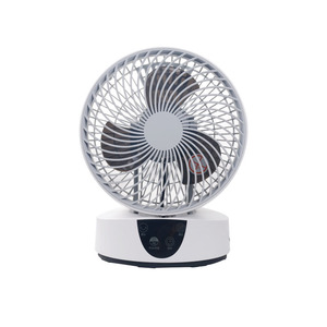 8 Inch Electric <b>Fan</b> Battery Powered Table <b>Fan</b> With <b>Remote</b> <b>Control</b> And Light Home Use Air Circulator - Product Image 2