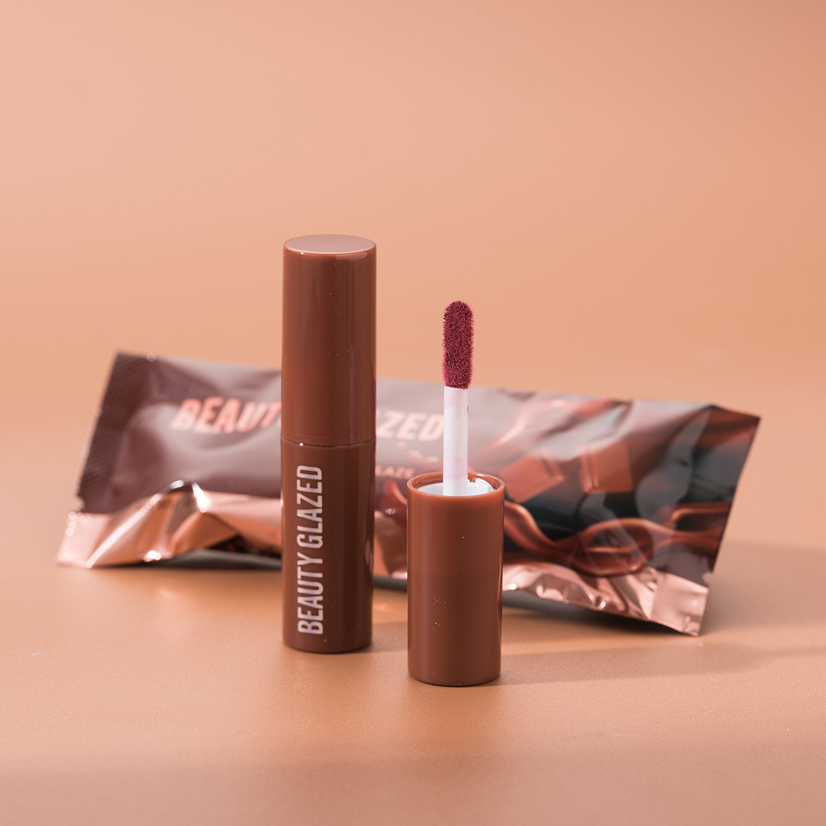 BEAUTY GLAZED Chocolate New Liquid Lipgloss Matte Liquid Water Proof Lipstick Lip Gloss for Wemen Makeup