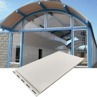 Panel de Pared de PVC de Alta Calidad, 18 Pulgadas de Ancho, Panel de Techo de PVC, Panel de Pared Impermeable para Lavado de Autos/Granjas de Cerdos, Fácil de Limpiar