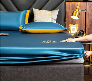 Nuevo Juego de Ropa de Cama de Lujo Hilton, Juego de Sábanas Suaves de 3 Piezas, Sábana Ajustable de Satén - Product Image 4