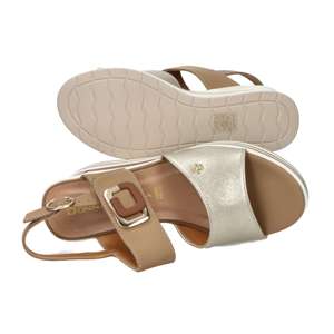Donna Serena Women's <b>Wedge</b> <b>Sandal</b> Leather 7 Cm Heel Size 40 - Product Image 6