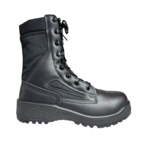 Bottes de randonnée en caoutchouc PU pour homme, style à lacets, en cuir de vache lisse, fonction antidérapante, couleur sable