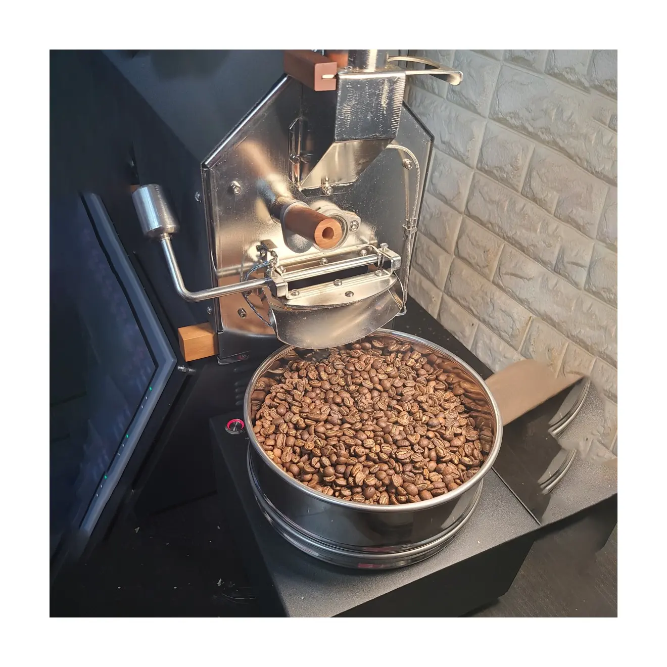 Máquina de asar profesional, pequeña, comercial, duradera, 500g, tostador de café en granos