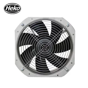 HEKO EC190mm 24V 48V haute vitesse facile à installer silencieux ventilateur axial carré ventilateur axial cc haute pression
