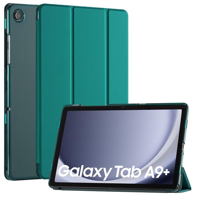 Smart Case for Samsung Galaxy Tab A9 Plus Tablet Covers & Cases PU Leather Tab A9+ Translucent Hard A8 X200 A7 Lite S8 S9 FE S6