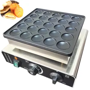 Macchina elettrica antiaderente per waffle per muffin mini pancake a 25 fori