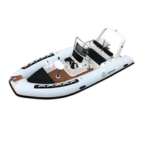 Bateau pneumatique rigide à rames de 16 pieds en Hypalon avec coque en fibre de verre, plancher pliant et échelle – Vente chaude en Europe