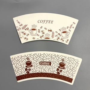 พัดลมถ้วยกระดาษ240GSM ทำจาก PE มีความฝืดสูง320GSM 260GSM โลโก้และขนาดมาตรฐานสำหรับถ้วยกระดาษ - Product Image 4