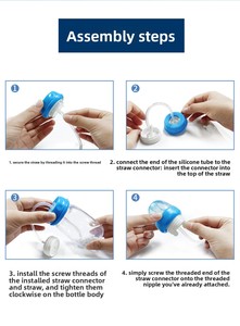 Biberones Antiderrames <span class=keywords><strong>con</strong></span> Logotipo Personalizado al por Mayor, OEM, ODM, Calibre Estándar de 240 ml, Juego de Biberones de PP <span class=keywords><strong>para</strong></span> Bebés <span class=keywords><strong>con</strong></span> Manos Libres - Product Image 4