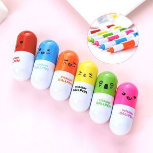 Custom Personalized Promotional Kids Cute Ball Point <strong>Pen</strong> Stylus Pill Capsule <strong>Telescoping</strong> 3D Gel Ballpoint <strong>Pens</strong>
