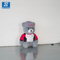Modèle d'ours gonflable floqué personnalisé pour la publicité et la décoration d'événements scéniques en extérieur