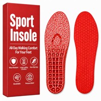 Semelles intérieures confortables en PU, personnalisables en gros, respirantes, amortissantes, antidérapantes pour chaussures de sport homme et femme