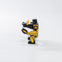Servicio de Impresión 3D Más Vendido de 22 Network Factory, Transformando un Modelo de Juguete de Robot en un Robot Móvil Impreso, Juguetes Creativos para Niños