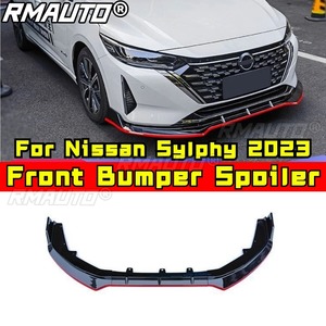 <b>Car</b> Front Bumper Lip <b>Diffuser</b> Spoiler Matte Black Body Kit for Nissan Sylphy 2023 Protector Bumper Guard <b>Car</b> Accessories - Product Image 5