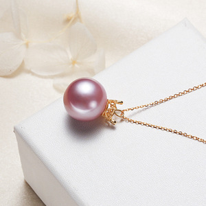 Collar con Colgante de Corona de Plata 925 al por Mayor con Perla de Agua Dulce, Cadena para Clavícula, Regalo para Mujer - Product Image 4