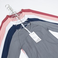 Ensemble 2 pièces de yoga et fitness Ll20 pour femmes adultes, rayé, à manches longues, sans couture, en Spandex/Nylon, ajusté, séchage rapide, col rond