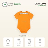 Baby Bodys aus Baumwolle mit Kurzen Ärmeln, Komfortable Großhandels-Babystrampler 180-200g, OEM ODM Service