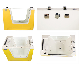 Moderna Cabina Doccia/Vasca da Bagno Autoportante in Acrilico Blu <span class=keywords><strong>Verde</strong></span> Giallo con Luci a Bolle, Idromassaggio, Ecologica per Uso Interno/Esterno - Product Image 3
