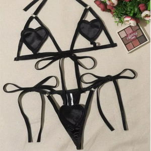 Sous-vêtements féminins sexy en maille sans entrejambe de qualité supérieure pour des rencontres intimes passionnées accentuées - Product Image 1