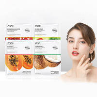 Masque facial en feuille coréen à prix d'usine, marque privée, vente chaude, blanchissant, hydratant, meilleur masque facial hydratant aux fruits pour femmes