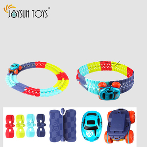 <span class=keywords><strong>Pistas</strong></span> creativas originales, juego de pista Flexible, modelo luminoso de coche de juguete con montaje de luces, 144 Uds. - Product Image 5