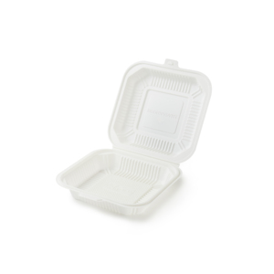 Cornstarch Disposable White Rectangular Divided Custom 2 3 4 <b>Compartment</b> <b>Lunch</b> <b>Box</b> Takeaway Food Containers - Product Image 3