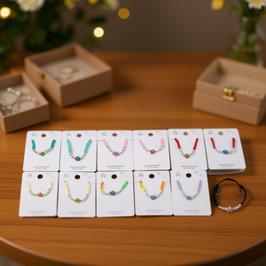 Pulseras con Dijes de Estrella de Cinco Puntas Angelina, Acero Inoxidable, Hechas a Mano, Juego de 12 Piezas, Joyería Unisex para Regalo - Product Image 2