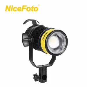 BJ-600A NiceFoto 35w双色2700-6500K变焦发光二极管视频灯，用于照相馆照明和视频制作