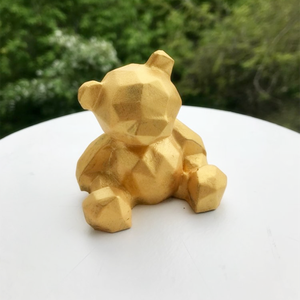 3D <b>Silicone</b> DIY Geometric Three-Dimensional Bear, Deer, Cat Animal Ornament Cake Decoration and Soap Making <b>Tool</b> Mold - Product Image 2