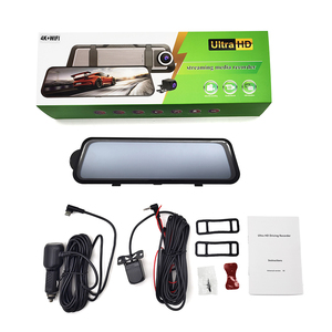 10 pouces 4K <span class=keywords><strong>voiture</strong></span> Dash Cam écran tactile rétroviseur sans fil WIFI <span class=keywords><strong>voiture</strong></span> streaming média Auto vidéo enregistrement Wifi <span class=keywords><strong>voiture</strong></span> DVR - Product Image 6